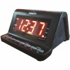 Lodging Star Alarm Clock Radio, 1.2 In. Red Led Display With Usb Charger