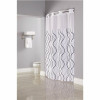 Hookless Waves 77 In. Shower Curtain With Sheer Window And Snap Liner (Case Of 12)