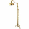 Kingston Brass 2-Handle 1-Spray Shower Claw Foot Tub Faucet With Handshower In Polished Brass (Valve Included)