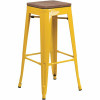 Flash Furniture 30 In. Yellow Bar Stool