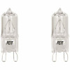 Feit Electric 40-Watt Bright White (3000K) T4 G9 Bi-Pin Base Dimmable Decorative Halogen Light Bulb (2-Pack)
