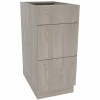 Cambridge Ready To Assemble Threespine 18 In. X 34.5 In. X 24 In. Stock Drawer Base Cabinet In Grey Nordic