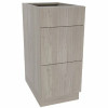 Cambridge Ready To Assemble Threespine 18 In. X 34.5 In. X 21 In. Stock Drawer Base Cabinet In Grey Nordic