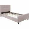 Carnegy Avenue Light Gray Twin Platform Bed