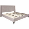 Carnegy Avenue Light Gray King Platform Bed - 309797689