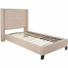 Flash Furniture Beige Twin Platform Bed