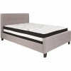 Flash Furniture Light Gray Full Platform Bed And Mattress Set - 309891058