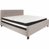 Flash Furniture Light Gray King Platform Bed And Mattress Set - 309891061