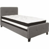 Carnegy Avenue Dark Gray Twin Platform Bed And Mattress Set - 309891063