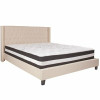 Flash Furniture Beige King Platform Bed And Mattress Set - 309891075