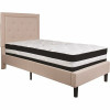 Flash Furniture Beige Twin Platform Bed And Mattress Set - 309891127