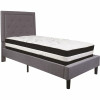 Flash Furniture Light Gray Twin Platform Bed And Mattress Set - 309891128