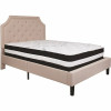 Flash Furniture Beige Full Platform Bed And Mattress Set - 309891312