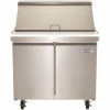 Norpole 7.6 Cu. Ft. Mega Top Sandwich/Salad Prep Commercial Freezerless Refrigerator In Stainless Steel