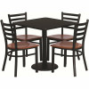 Carnegy Avenue 5-Piece Black Table And Chair Set - 309982914