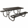 Everest 8 Ft. Black Heavy-Duty Picnic Table