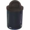Everest 32 Gal. Ultra-Blue Trash Receptacle With Plastic Dome Top