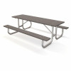 Galvanized Frame 8 Ft. Gray Recycled Plastic Picnic Table