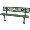 Green Surface Mount Paw & Bone Bench