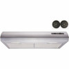 Winflo 30 In. 350 Cfm Convertible Under Cabinet Range Hood In Stainless Steel With Mesh, Charcoal Filters And Touch Controls