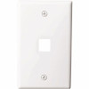 Westek 1-Gang Multimedia Wall Plate 1-Port Plastic White (10-Pack)