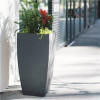 Mayne Kobi 38 In. Tall Graphite Grey Resin Planter