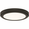 Envirolite Edge Lit 16 In. Matte Black Led Flush Mount