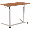 Carnegy Avenue 37.4 In. Rectangular Cherry/Silver Standing Desks With Adjustable Height