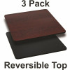 Carnegy Avenue Black/Mahogany Table Top (Set of 3) 311263305