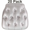 Carnegy Avenue Silver Chair Pad (Set Of 20)