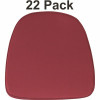 Carnegy Avenue Burgundy Chair Pad (Set Of 22)