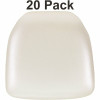 Carnegy Avenue Ivory Vinyl Chair Pad (Set Of 20)