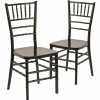 Carnegy Avenue Black Resin Chiavari Chairs (Set Of 2)