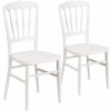 Carnegy Avenue White Resin Napoleon Chiavari Chairs (Set Of 2)