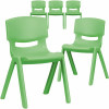 Carnegy Avenue Green Plastic Stack Chairs (Set Of 5) - 311268419