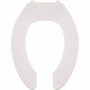 Premier Heavy-Duty Commercial Elongated Open Front Toilet Seat Without Lid In White