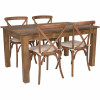 Carnegy Avenue 5-Piece Antique Rustic Farm Table Set - 311524267