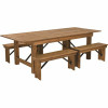 Carnegy Avenue 5-Piece Antique Rustic Farm Table Set - 311524268