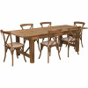 Carnegy Avenue 7-Piece Antique Rustic Farm Table Set - 311524273