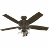 Hunter Crown Canyon II 52 In. Led Indoor Noble Bronze Ceiling Fan With Light Kit