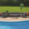 Carnegy Avenue Gray 4-Piece Wood Patio Conversation Set - 312240572