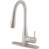 Symmons Sereno Single-Handle Pull-Down Sprayer Kitchen Faucet With Deck Plate In Stainless Steel