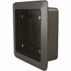 Lcn 8310 Series 4.75 In. X 4.75 In. X 2 In. Plastic Black 2-Gang Lexan Flush Mount Jamb Box