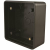 Lcn 8310 Series 4-3/4 In. X 4-3/4 In. Plastic Black Lexan 2-Gang Surface Mount Jamb Box