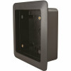 Bea Square Flush 4.75 In. X 4.75 In. X 2.0 In. Plastic Black 2-Gang Mounting Lexan Box