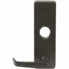 Detex Ecl Series Black Grade 1 Exit Trim, Entrance Function, Ada Lever, Less Cylinder For Use With Ecl-230D Series