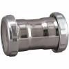 Keeney 1-1/2 In. X 1-1/2 In. 22-Gauge Brass Slip Joint Straight Coupling In Chrome