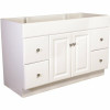 Design House Wyndham 48 In. 2-Door 4-Drawer Bath Vanity Cabinet Only In Semi-Gloss White (Ready To Assemble)