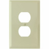 Titan3 Ivory Smooth 1-Gang Duplex Jumbo Metal Wall Plate