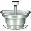 Bradley Classic Stainless Steel 54 In. Single Compartment Half Basin Handwashing Sink